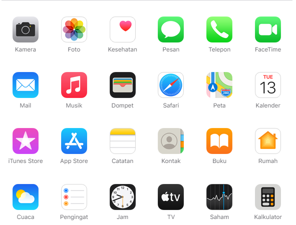 Aplikasi Bawaan iPhone 12 Mini